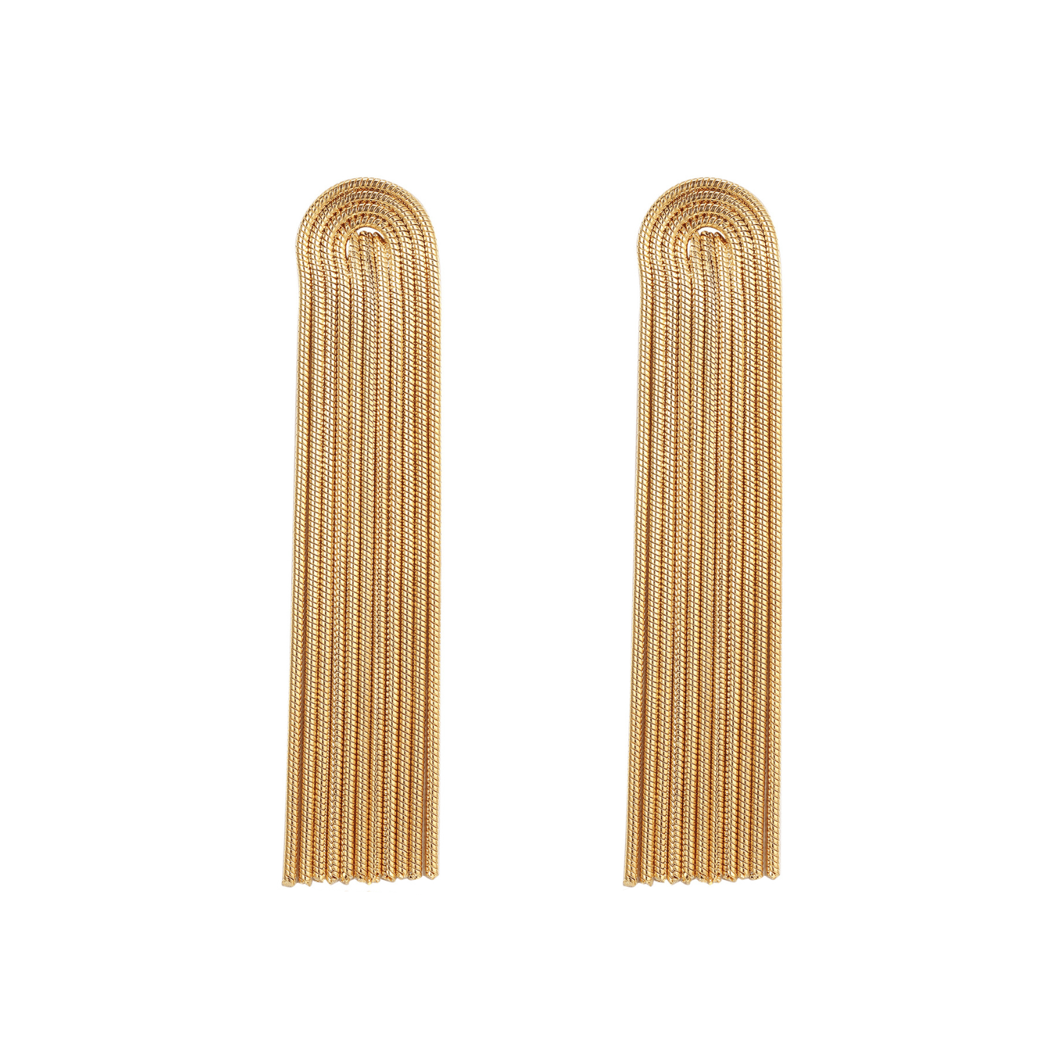 Valeria Montes Earrings Oro PENDIENTES DECLARACIÓN DE CADENA.