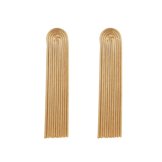 Valeria Montes Earrings Oro PENDIENTES DECLARACIÓN DE CADENA.