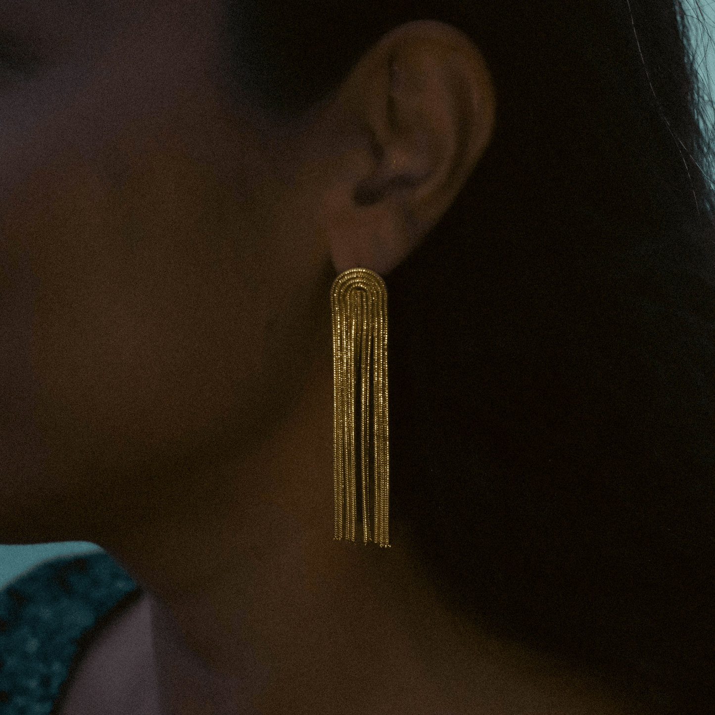 Valeria Montes Earrings PENDIENTES DECLARACIÓN DE CADENA.