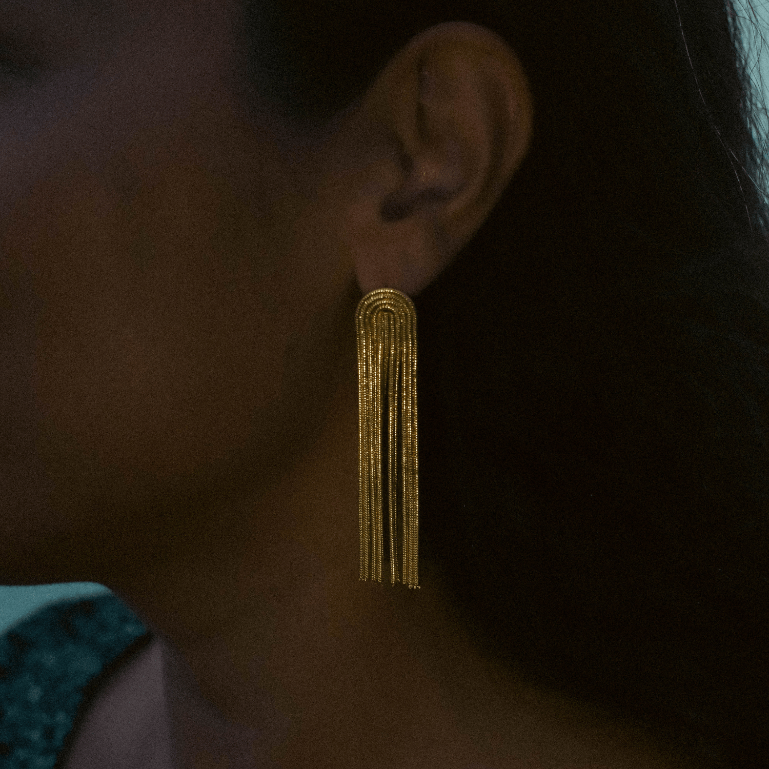 Valeria Montes Earrings PENDIENTES DECLARACIÓN DE CADENA.