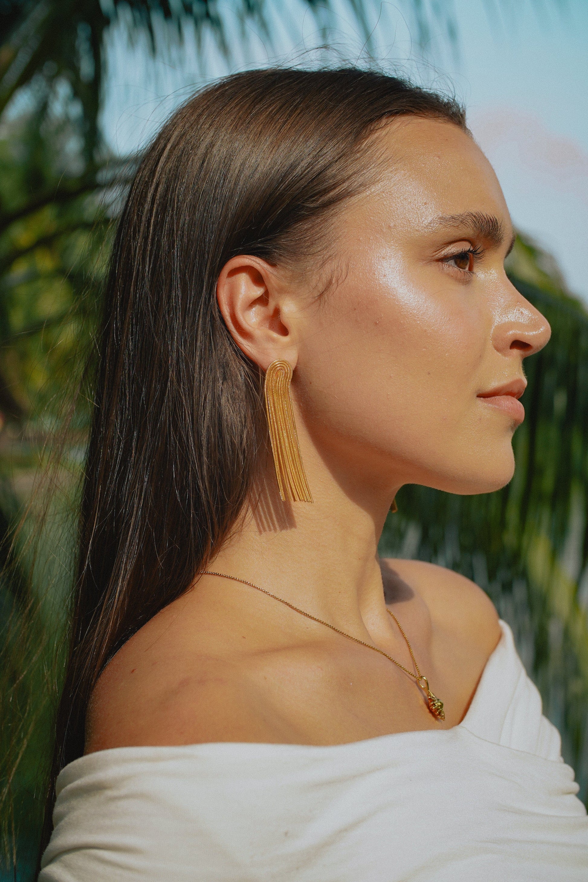 Valeria Montes Earrings PENDIENTES DECLARACIÓN DE CADENA.