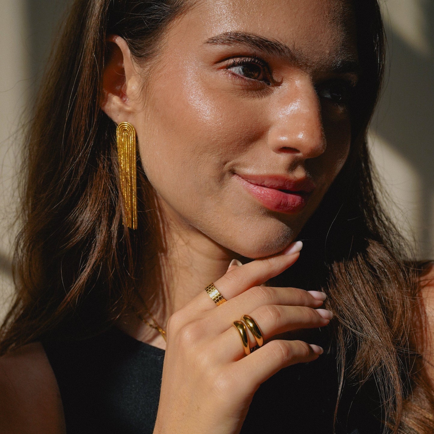 Valeria Montes Earrings PENDIENTES DECLARACIÓN DE CADENA.