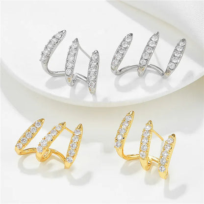 Valeria Montes Exquisitos Pendientes de Plata con Cristal, Modernos y Versátiles, Accesorio de Joyería para Mujer