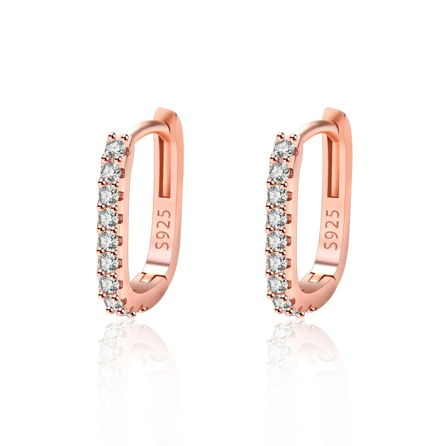 Valeria Montes Gold-03 Pendientes de plata de ley 925 con circonita cúbica para mujer, pendientes circulares redondos pequeños de diseño vintage, joyería hipoalergénica para fiesta