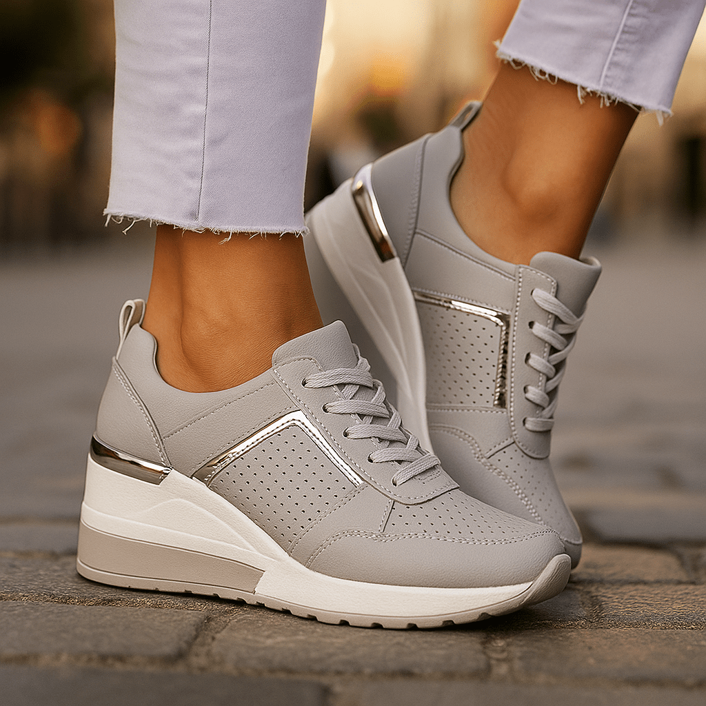 Valeria Montes Gris / 36 Cestas Valden – Zapatos de mujer Casual Premium