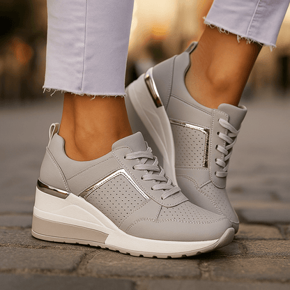 Valeria Montes Gris / 36 Cestas Valden – Zapatos de mujer Casual Premium