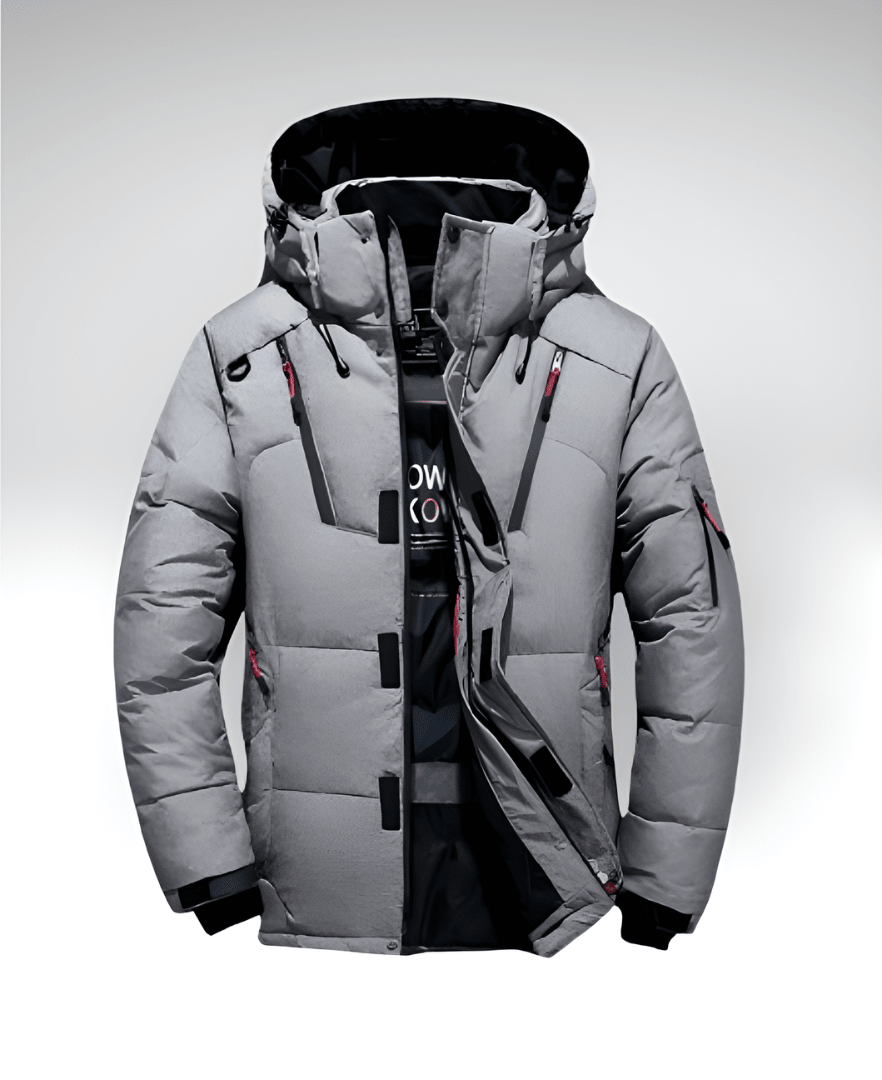 Valeria Montes Gris / M ARENZO™║Chaqueta Cálida para Hombres