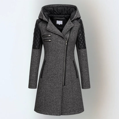 Valeria Montes Gris Oscuro / S Katrin | Elegante chaqueta de invierno abrigada