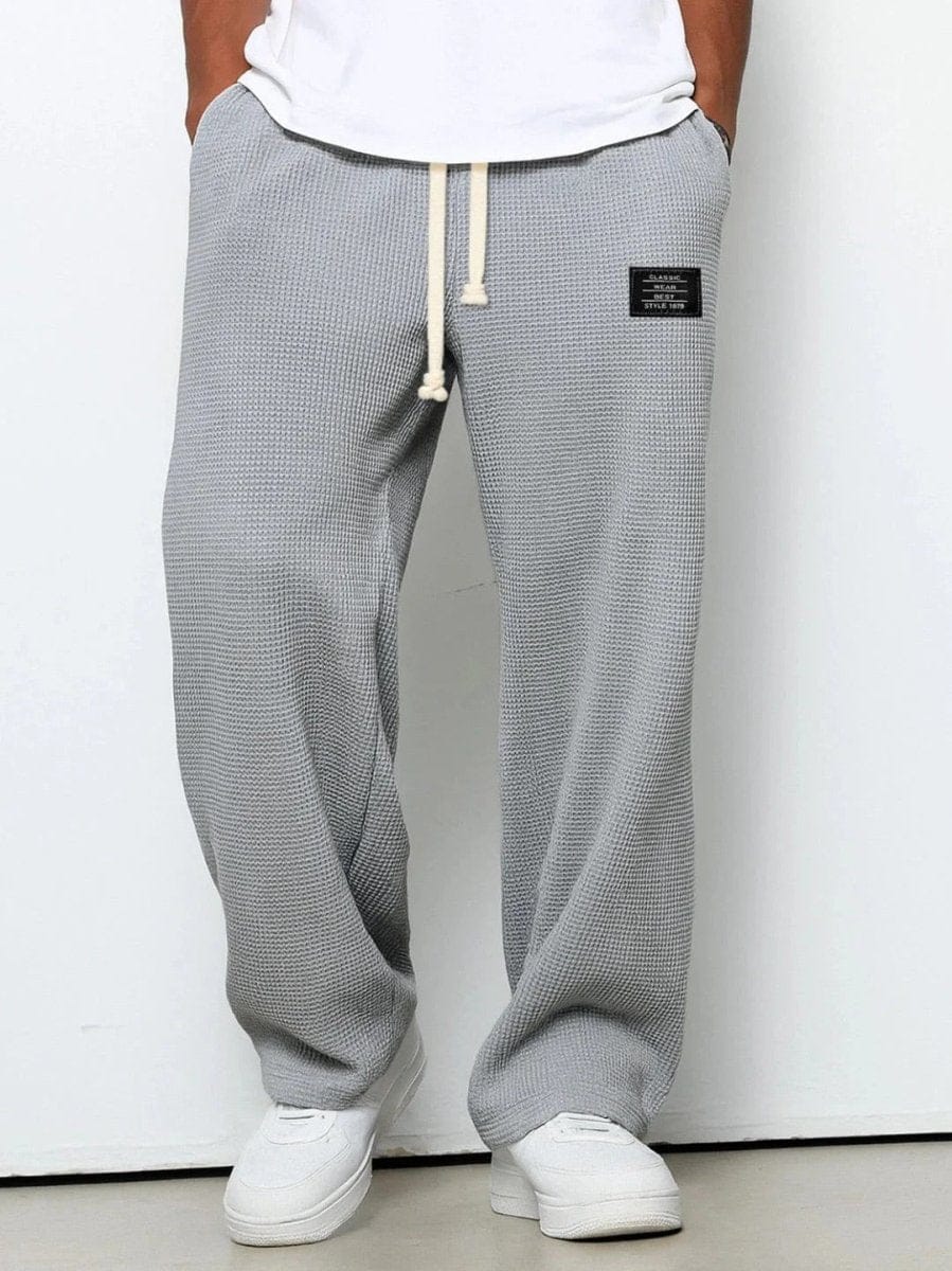 Valeria Montes Gris / S Samuel | Pantalones anchos con cintura ajustable