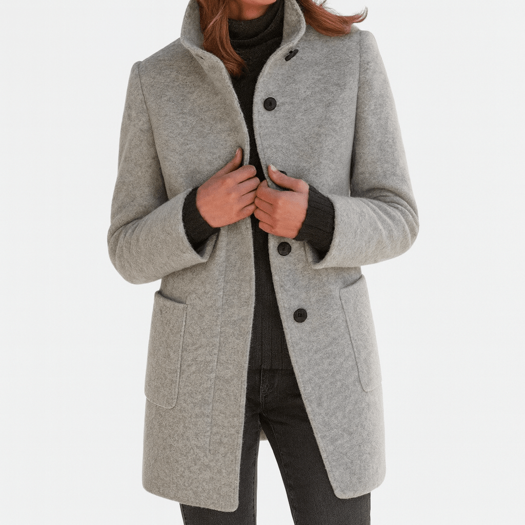 Valeria Montes Gris / S Stella | Elegante abrigo de invierno