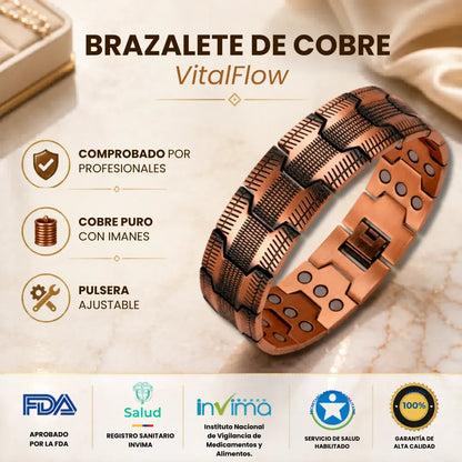 Valeria Montes Herramientas Brazalete de Cobre® VitalFlow
