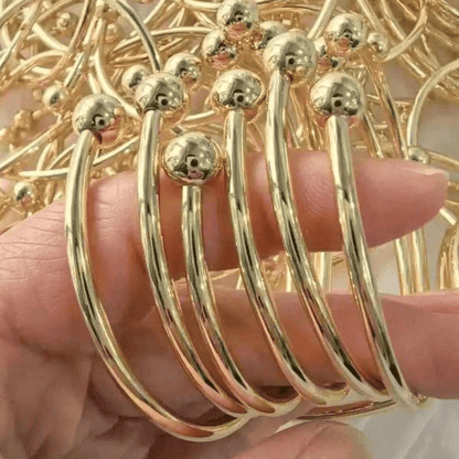 Valeria Montes Juego de Pulseras Tipo Esclava con Bolas