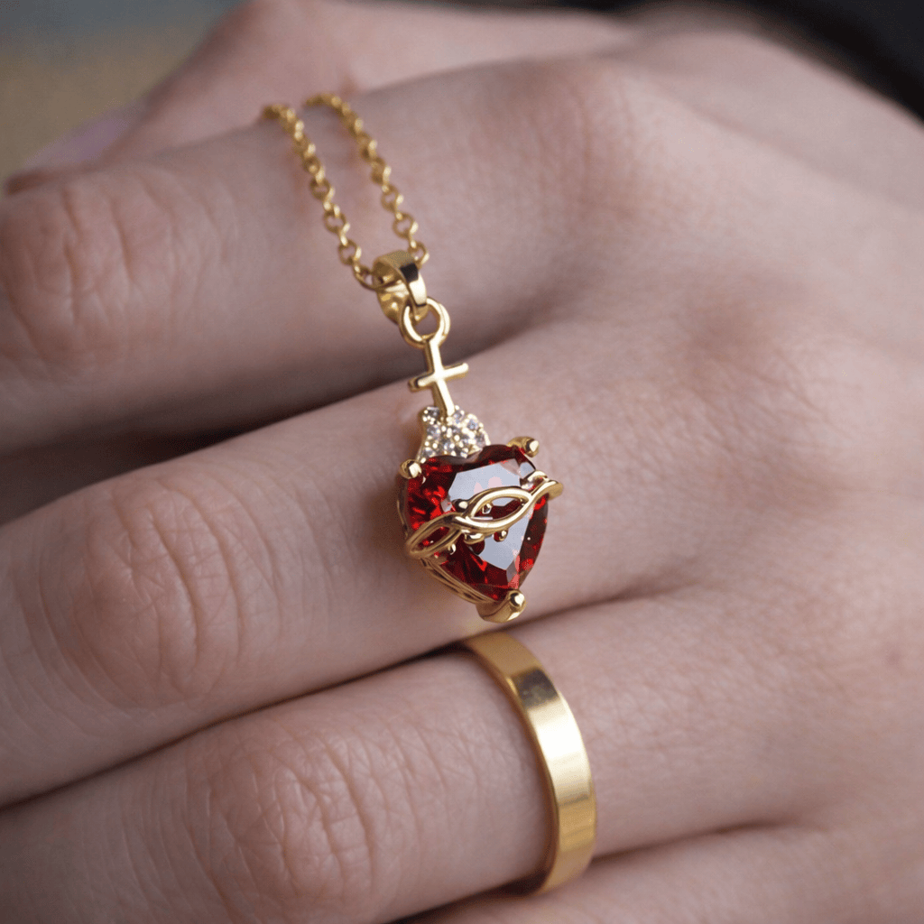 Valeria Montes Kit Sagrado e Imaculado Coração Kit de Collares Sagrado Corazón — Jesús y María