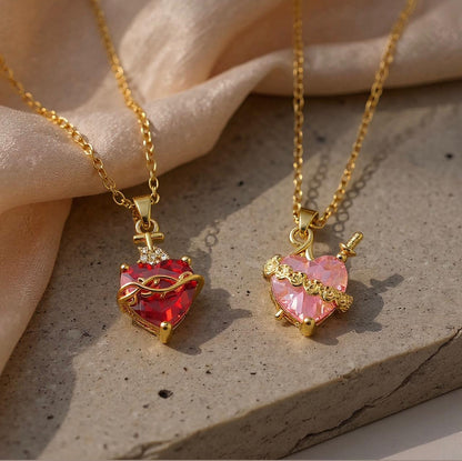 Valeria Montes Kit Sagrado e Imaculado Coração Kit de Collares Sagrado Corazón — Jesús y María