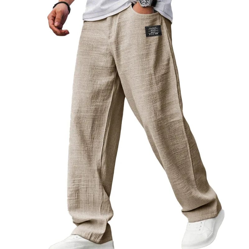 Valeria Montes Kläder & Tillbehör S / Caqui Mateo™ | Pantalones de hombre transpirables de corte recto