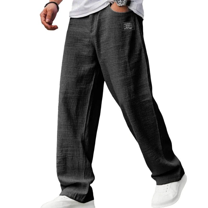 Valeria Montes Kläder & Tillbehör S / Negro Mateo™ | Pantalones de hombre transpirables de corte recto