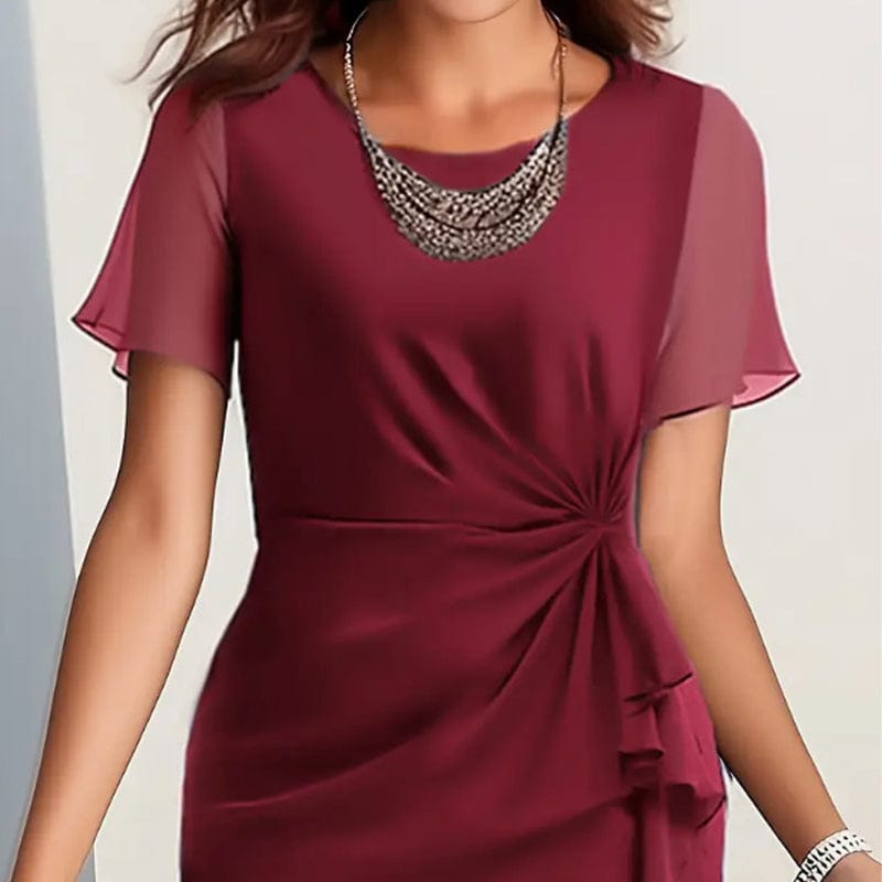 Valeria Montes Kleidung & Accessoires Arletta - Vestido con cintura fruncida y suave al tacto