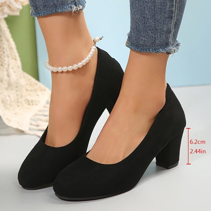 Valeria Montes Laura – Zapatos de tacón con puntera ancha y tacón estable para una comodidad sin dolor.