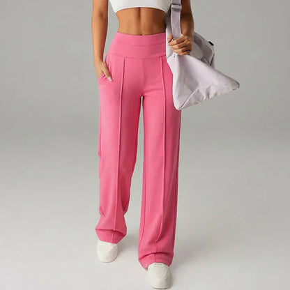 Valeria Montes Lorena™ | Pantalones de mujer de corte recto y cintura alta