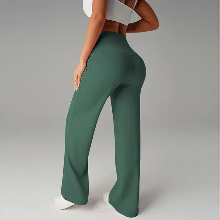 Valeria Montes Lorena™ | Pantalones de mujer de corte recto y cintura alta