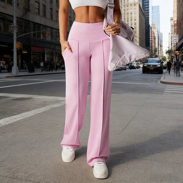 Valeria Montes Lorena™ | Pantalones de mujer de corte recto y cintura alta