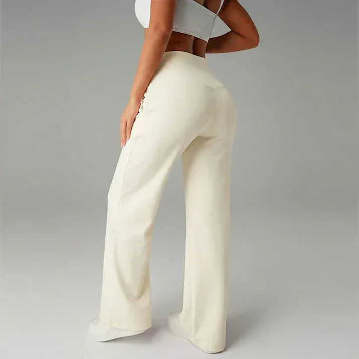 Valeria Montes Lorena™ | Pantalones de mujer de corte recto y cintura alta