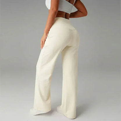 Valeria Montes Lorena™ | Pantalones de mujer de corte recto y cintura alta