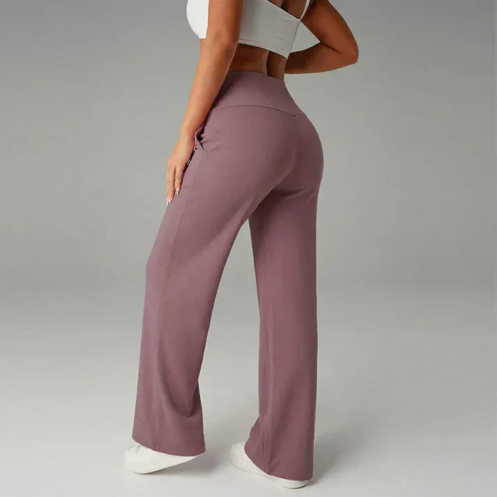Valeria Montes Lorena™ | Pantalones de mujer de corte recto y cintura alta