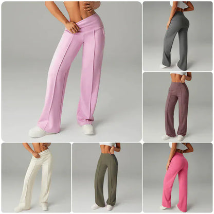 Valeria Montes Lorena™ | Pantalones de mujer de corte recto y cintura alta