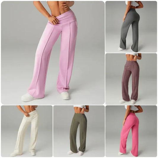 Valeria Montes Lorena™ | Pantalones de mujer de corte recto y cintura alta