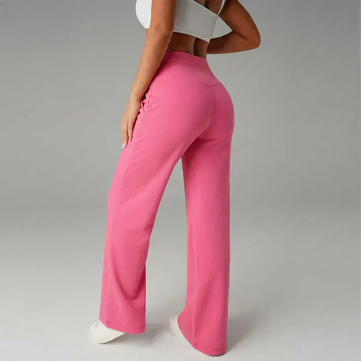 Valeria Montes Lorena™ | Pantalones de mujer de corte recto y cintura alta