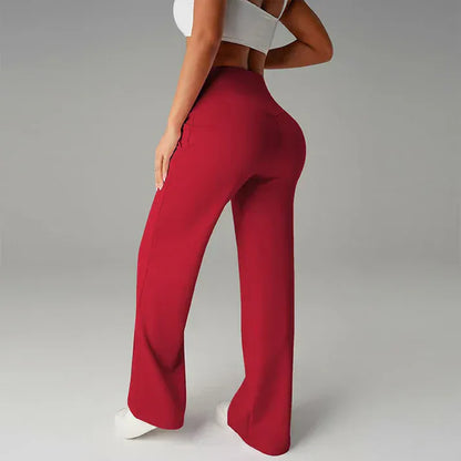 Valeria Montes Lorena™ | Pantalones de mujer de corte recto y cintura alta