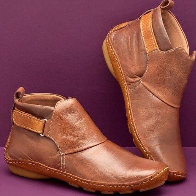 Valeria Montes Marrón Camel / 34 Amaris | Botines cómodos y elegantes para el invierno