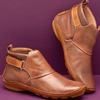 Valeria Montes Marrón Camel / 34 Amaris | Botines cómodos y elegantes para el invierno