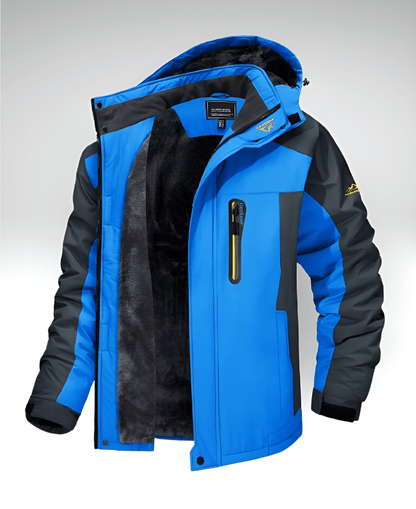 Valeria Montes Men's Jackets L / Azul TEO OUTDOOR™║Chaqueta térmica de invierno impermeable