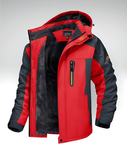 Valeria Montes Men's Jackets L / Roja TEO OUTDOOR™║Chaqueta térmica de invierno impermeable