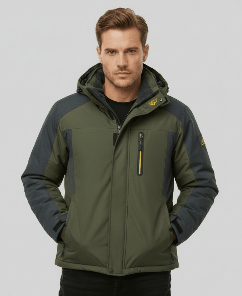 Valeria Montes Men's Jackets TEO OUTDOOR™║Chaqueta térmica de invierno impermeable
