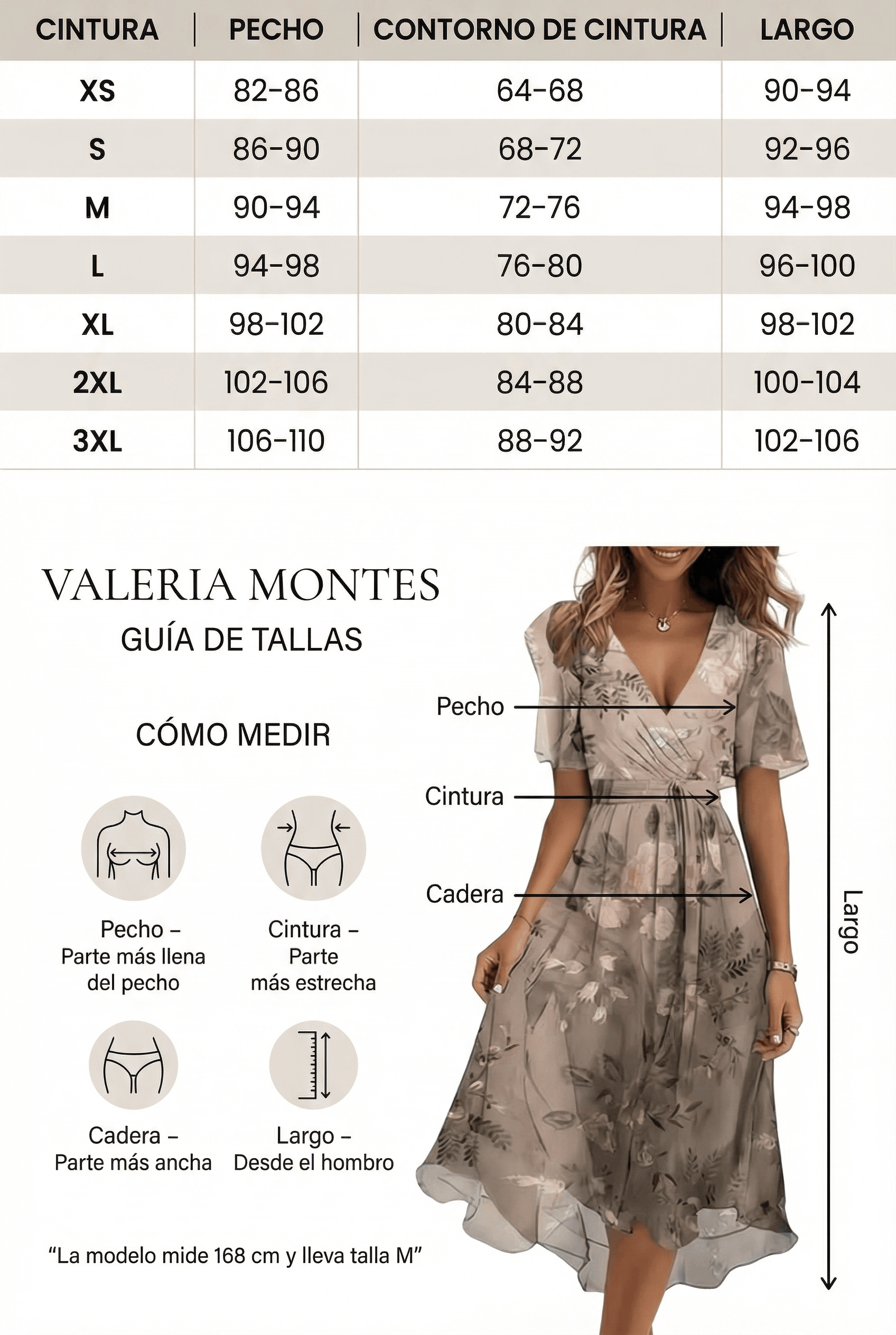 Valeria Montes Moda Femenina Valeria | Vestido Elegante de Verano