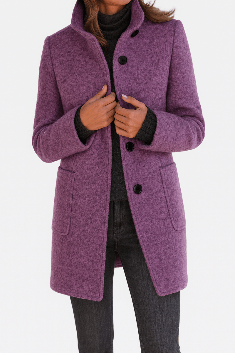 Valeria Montes Morado / S Stella | Elegante abrigo de invierno