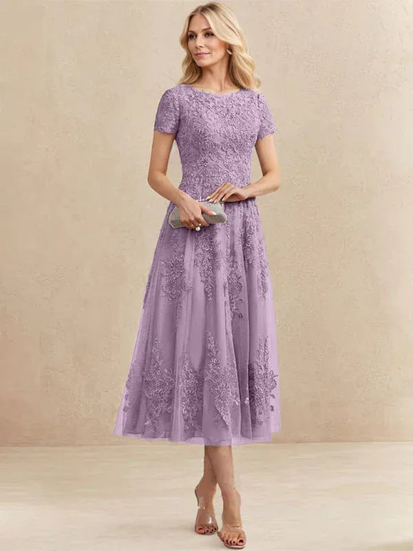Valeria Montes Mother of the Bride Dresses Elena | Vestido Midi de Encaje