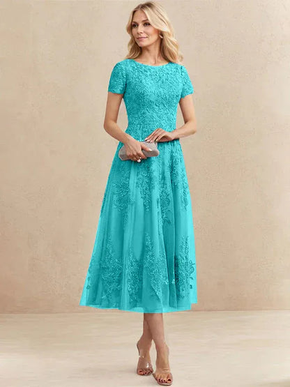 Valeria Montes Mother of the Bride Dresses Elena | Vestido Midi de Encaje