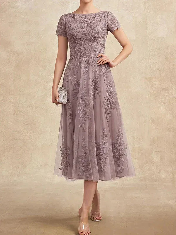 Valeria Montes Mother of the Bride Dresses Elena | Vestido Midi de Encaje