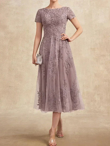 Valeria Montes Mother of the Bride Dresses Elena | Vestido Midi de Encaje