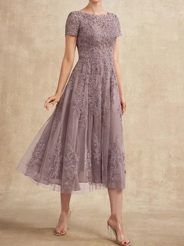 Valeria Montes Mother of the Bride Dresses Elena | Vestido Midi de Encaje