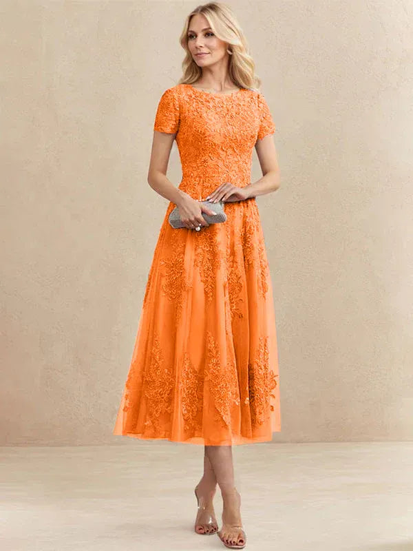 Valeria Montes Mother of the Bride Dresses Elena | Vestido Midi de Encaje