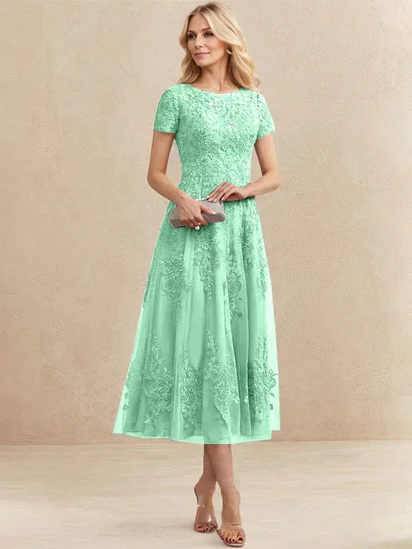 Valeria Montes Mother of the Bride Dresses Elena | Vestido Midi de Encaje