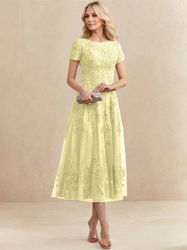 Valeria Montes Mother of the Bride Dresses Elena | Vestido Midi de Encaje