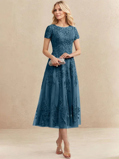 Valeria Montes Mother of the Bride Dresses Elena | Vestido Midi de Encaje