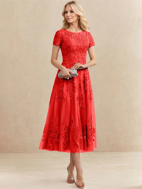 Valeria Montes Mother of the Bride Dresses Elena | Vestido Midi de Encaje