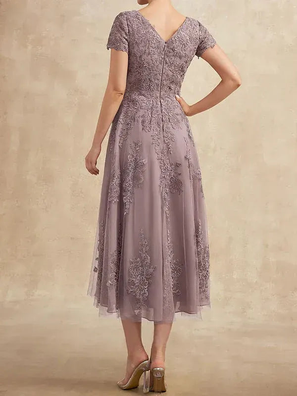 Valeria Montes Mother of the Bride Dresses Elena | Vestido Midi de Encaje